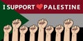 We Stand With Palestine - Palestine Flag Showing Support - I Support Palestine
