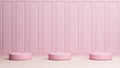 stand podium classic luxury cornices colonial style decorating wainscot wall panel partition pink light pastel.