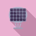 Stand solar panel icon flat vector. Regulator controller Royalty Free Stock Photo