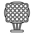 Stand solar panel icon outline vector. Regulator controller Royalty Free Stock Photo