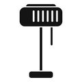 Stand torcher icon simple vector. Lamp stand