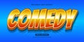 Stand Up Comedy editable text effect vector