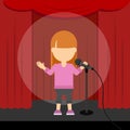 Stand up comedy. Royalty Free Stock Photo