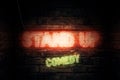 Stand Up Comedy neon sign Royalty Free Stock Photo