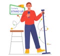 Stand Up comedy performance concept