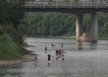 Stand Up Paddle Boarding On The North Saskatchewan