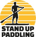 Stand up paddle icon
