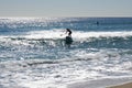 Stand up paddle surfing or standup paddleboarding Royalty Free Stock Photo