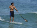 Stand~Up Paddling Royalty Free Stock Photo