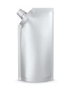 Stand-up spout pouch, doypack with cap Royalty Free Stock Photo