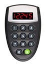 Standard bank account access code calculator isolated