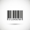 A standard black and white barcode with vertical bars of varying widths. Beneath the bars, the Royalty Free Stock Photo