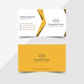 Standard business card template design vector or modern visiting card for commercially used