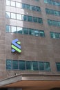 Singapore 1 june 2022. standard chartered bank logo on financial building Royalty Free Stock Photo