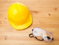 Standard construction safety equipment Royalty Free Stock Photo