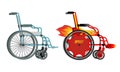 Standard and custom wheelchair. Armchair with turbo engine for h