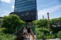 The Standard Hotel and High Line Park in New York City