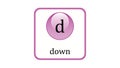 Down quark icon