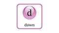 Down quark icon