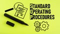 Standard operating procedures SOP is shown using the text