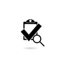 Standard policy icon simple with shadow Royalty Free Stock Photo