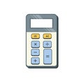 Standard portable electronic calculator. Royalty Free Stock Photo