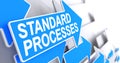 Standard Processes - Message on the Blue Cursor. 3D.