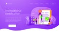 Standard for quality control landing page template