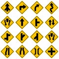 Standard Traffic sign collection Royalty Free Stock Photo