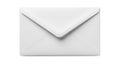 A standard white envelope is shown against a plain background. It features a traditional Royalty Free Stock Photo