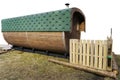 Standard wooden rural bath Royalty Free Stock Photo