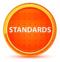 Standards Natural Orange Round Button