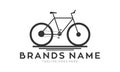 Standart bicycle illustration vector logo