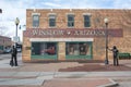 Standin ` On The Corner Park in Winslow, AZ Royalty Free Stock Photo