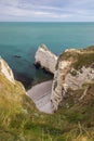 Standing above the falaise d`amont