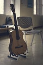 Standing acoustic guitar 2