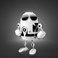 Standing android robot. Royalty Free Stock Photo