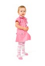 Standing baby girl Royalty Free Stock Photo