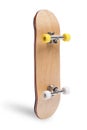 Standing back skateboard  with wheels, trucks on white background Royalty Free Stock Photo