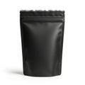 Standing black foil zipper storage bag Royalty Free Stock Photo