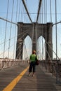 Standing on the Brooklyn Bridge