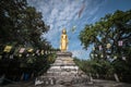 Standing Buddha image at Wat Phra Phutthabat Bua, Ban Phue District, Udon Thani Royalty Free Stock Photo