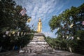 Standing Buddha image at Wat Phra Phutthabat Bua, Ban Phue District, Udon Thani Royalty Free Stock Photo