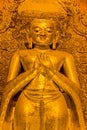 Standing Buddha Kakusandha North facing Royalty Free Stock Photo