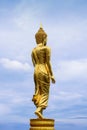 The standing Buddha statute in Thailand Royalty Free Stock Photo