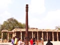 Standing at the center of the Quwwatul Mosque the Iron Pillar is one of Delhi`s most curious structures.
