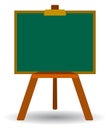 Standing chalk board on white background Royalty Free Stock Photo