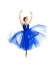 Standing dancer girl isolated Royalty Free Stock Photo