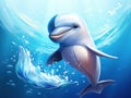 Standing Dolphin