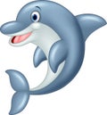 Standing Dolphin Cartoon Illustration Royalty Free Stock Photo